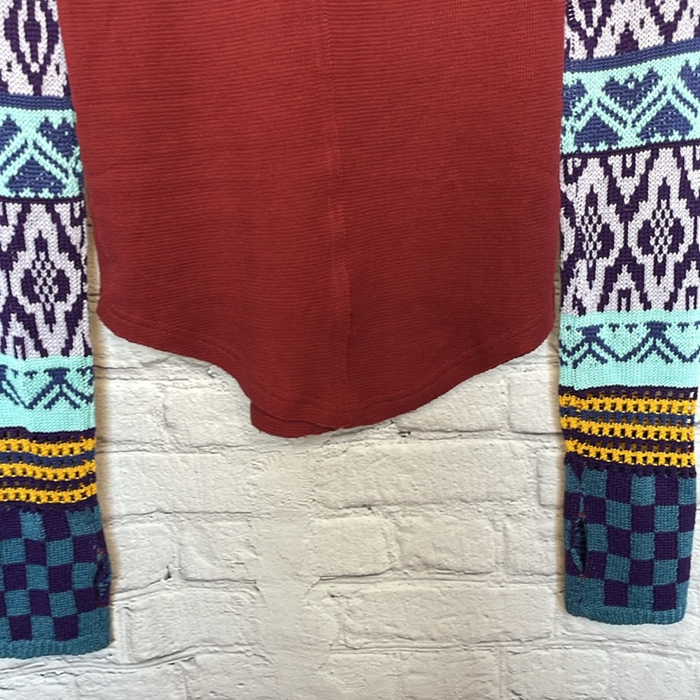 NWT We The Free Gorgeous Cuff Thermal Top - Wild Garnet Combo - Size Small - Picture 12 of 17